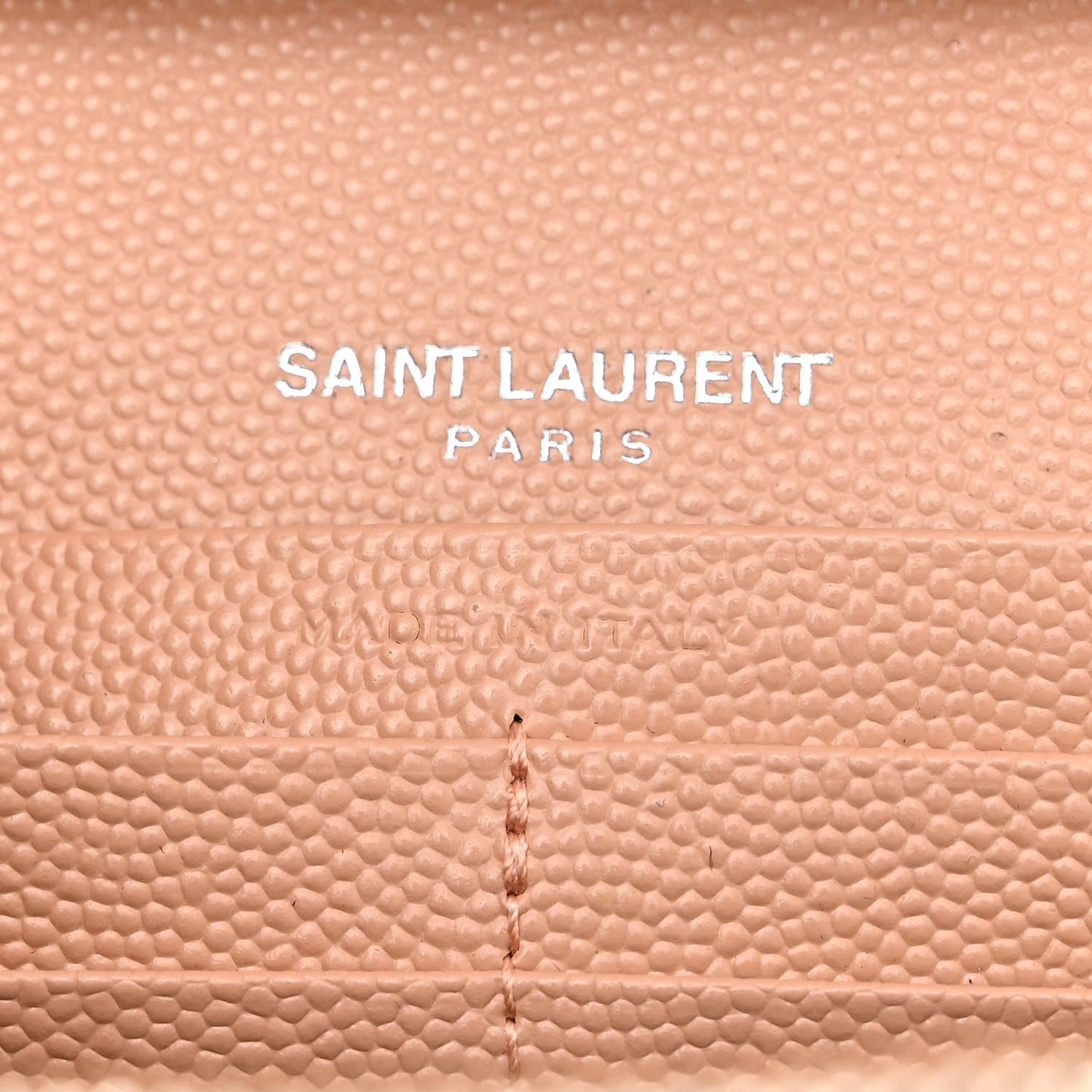 Grain De Poudre Matelasse Chevron Monogram Chain Wallet Pale Pink