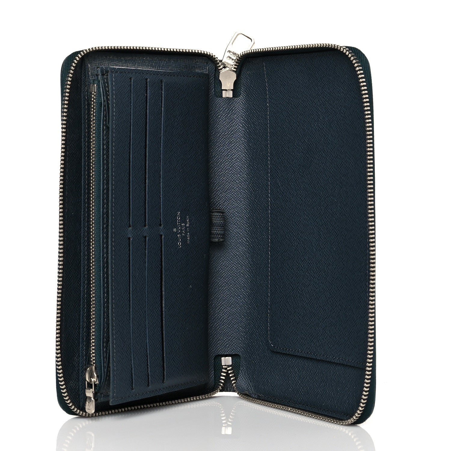 Louis Vuitton Epi Zippy Organizer Wallet Navy Stripes 5 of 9