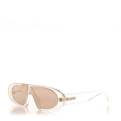 Christian Dior Acetate Oblique Oval Sunglasses Transparent 1 of 8