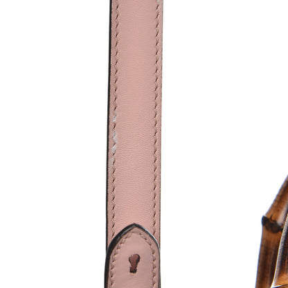 Gucci Nappa Bamboo Medium Nymphaea Top Handle Bag Perfect Pink 13 of 15