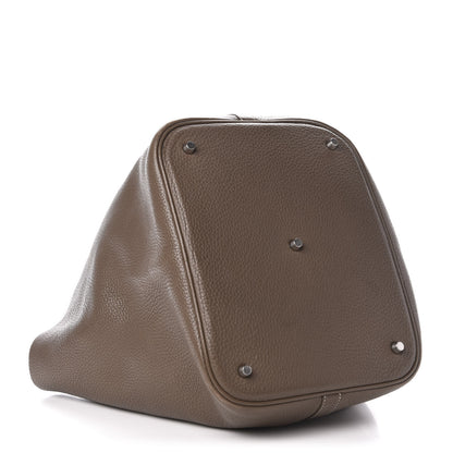 Hermes Taurillon Clemence Picotin Lock 26 GM Etoupe 4 of 11