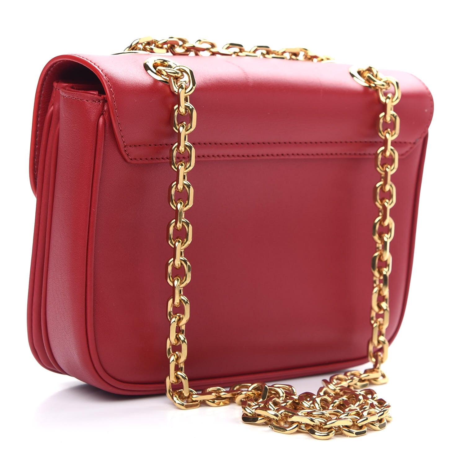 Celine Shiny Calfskin Small C Bag Red 3 of 9