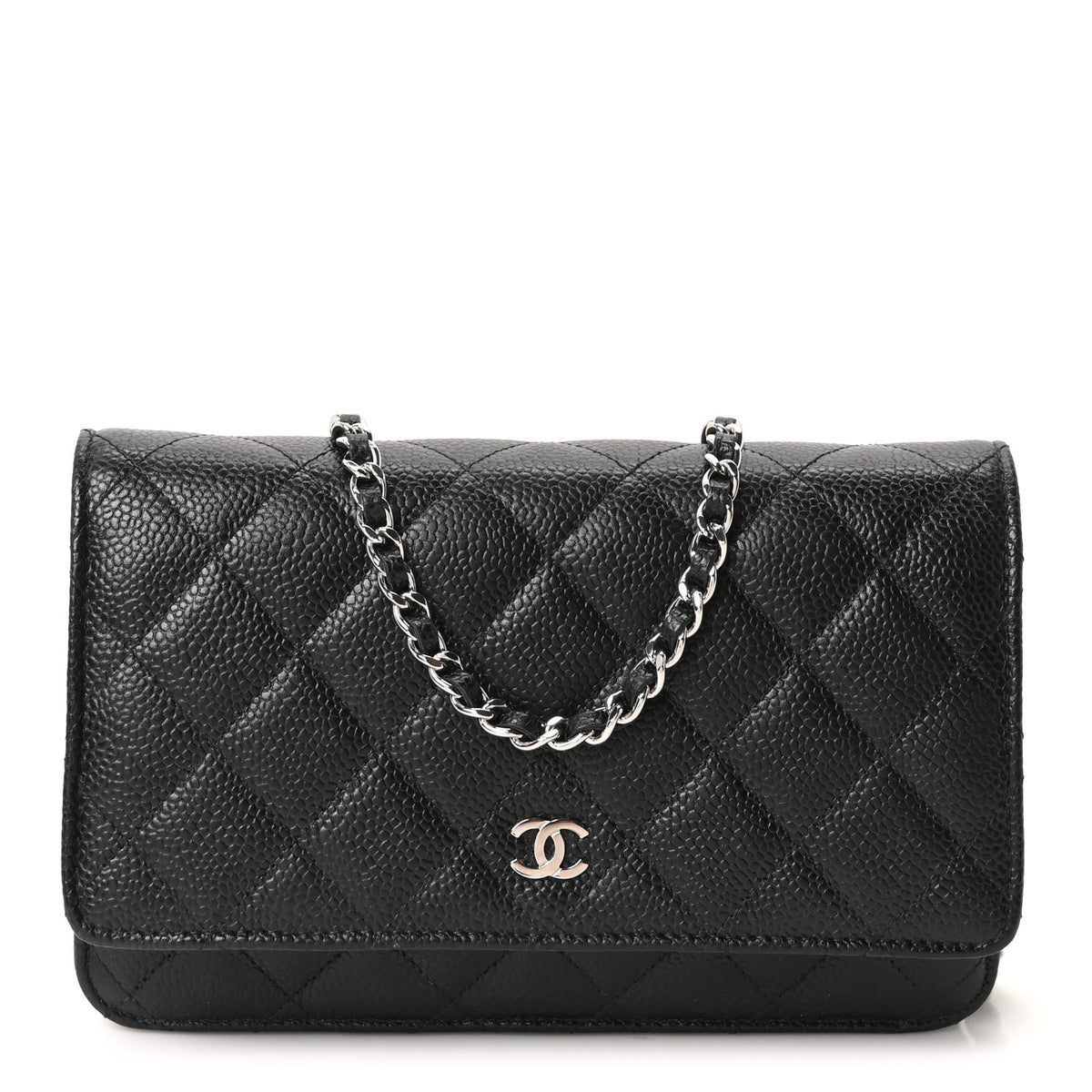 Chanel Caviar Quilted Wallet on Chain WOC Black 1 of 10