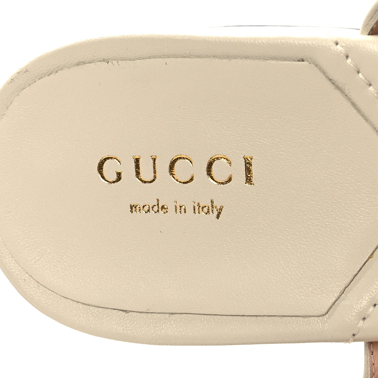 Nappa Matelasse Double G 35mm Thong Sandals 39.5 Mystic White