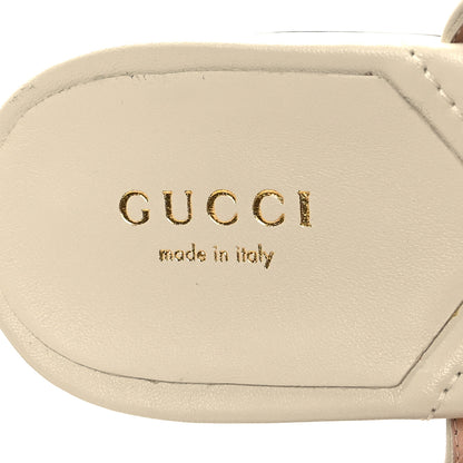 Gucci Nappa Matelasse Double G 35mm Thong Sandals 39.5 Mystic White 6 of 9