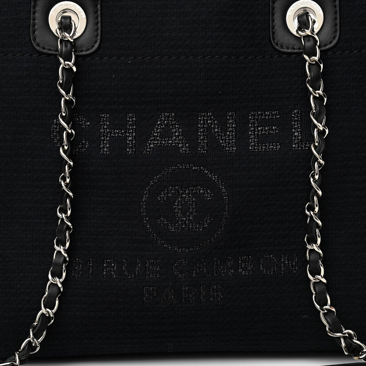 Mixed Fibers Small Deauville Tote Black