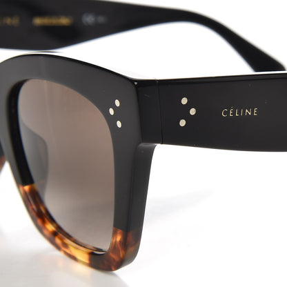 Celine Catherine Sunglasses CL 41098/F/S Black Havana 8 of 9