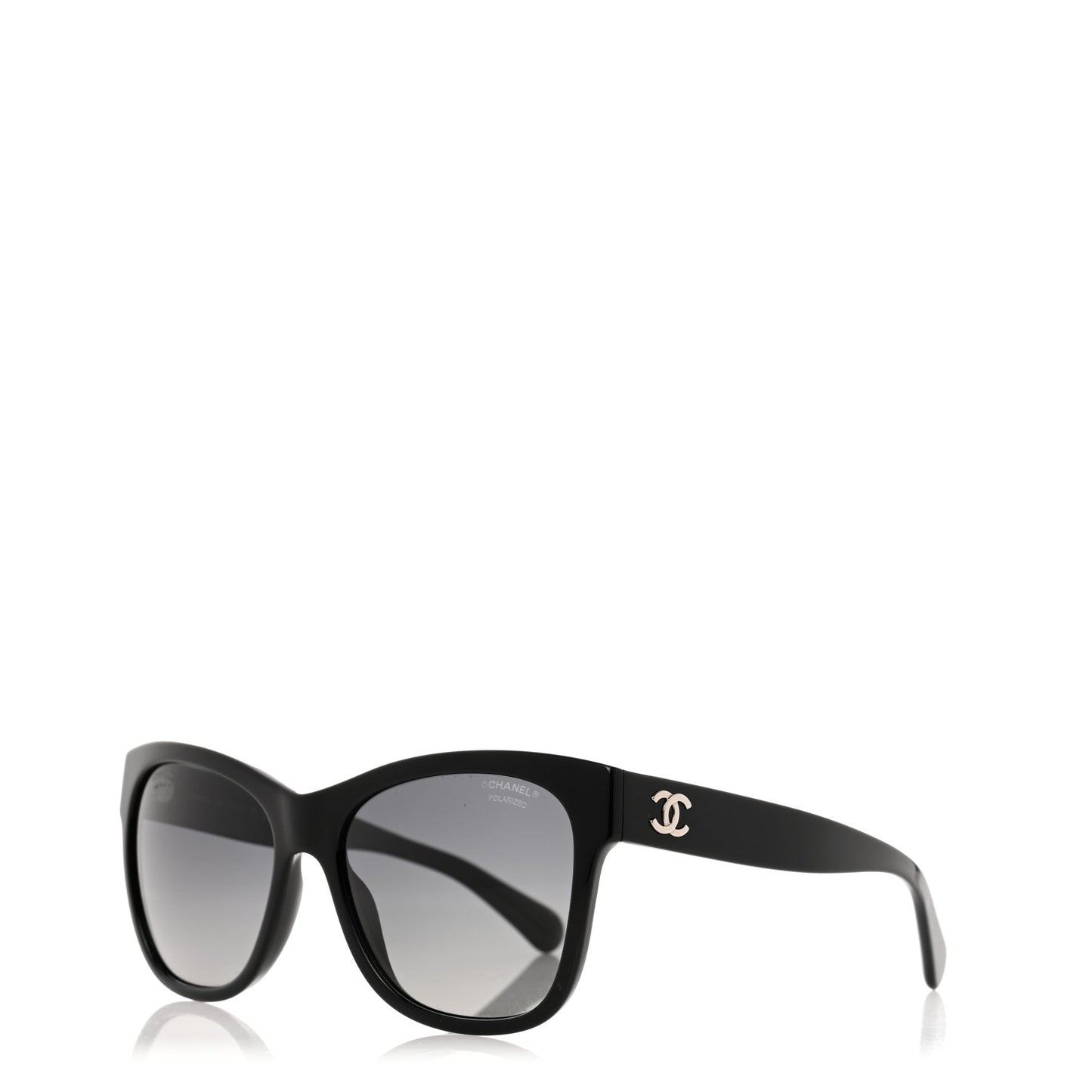 Acetate Polarized Square CC Sunglasses 5380 Black