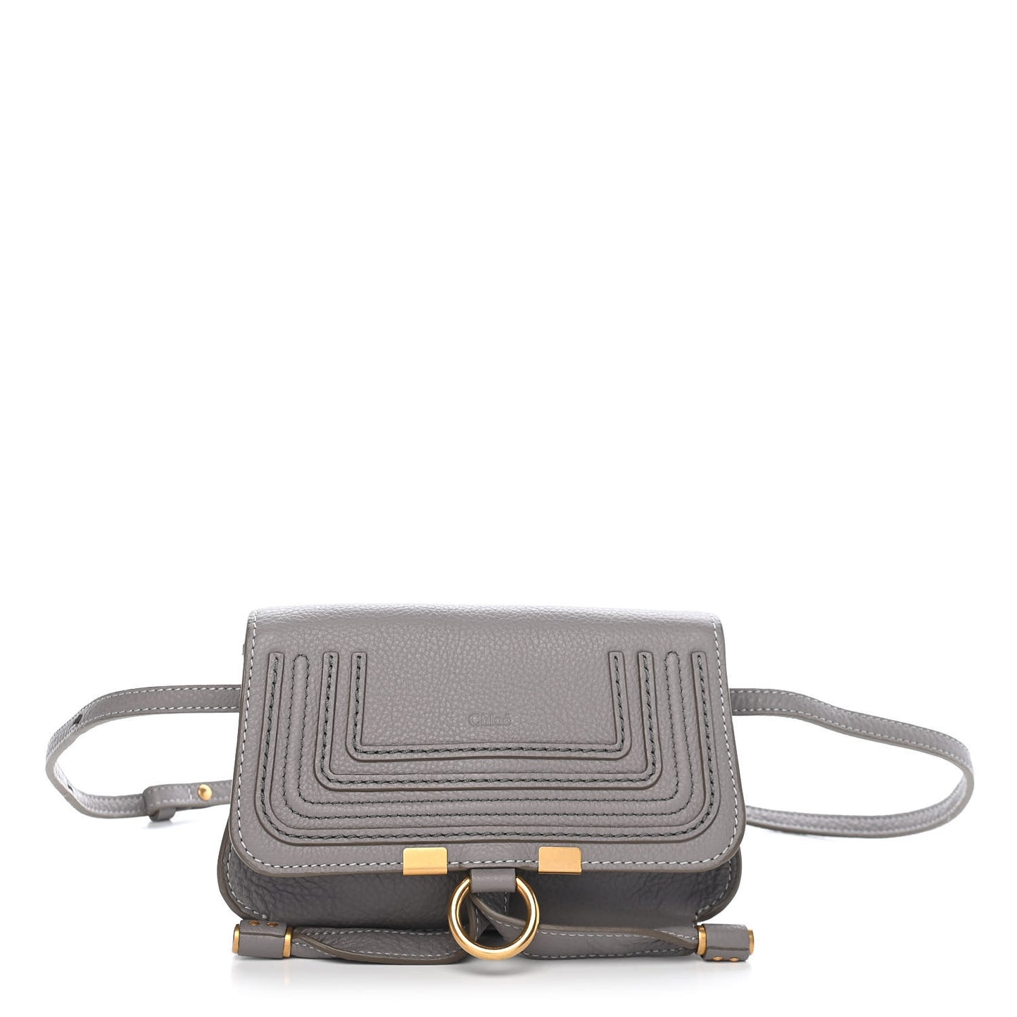 Calfskin Marcie Convertible Belt Bag Cashmere Grey