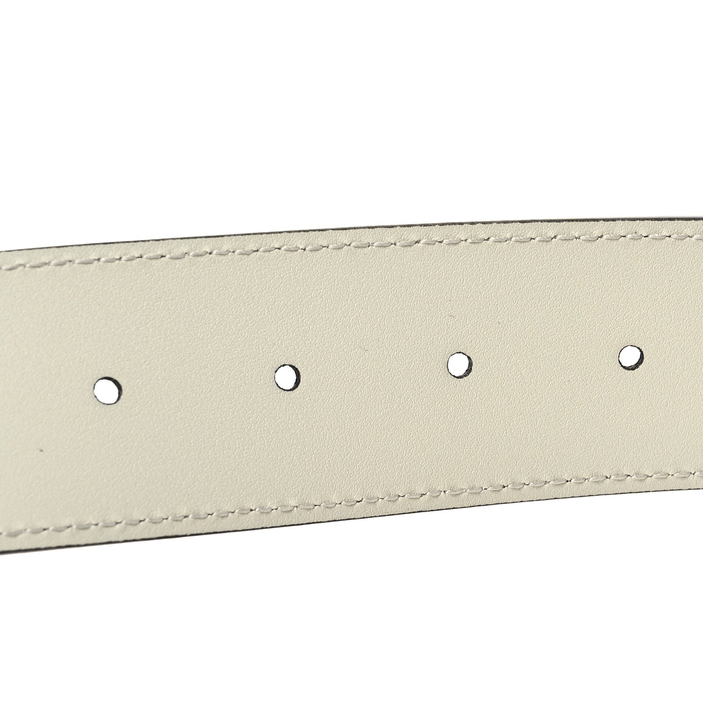 Calfskin Double G 40mm Belt 110 44 Mystic White