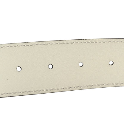 Gucci Calfskin Double G 40mm Belt 110 44 Mystic White 4 of 4