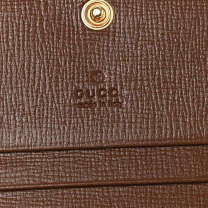 Gucci GG Supreme Monogram Horsebit 1955 Card Case Wallet Beige Ebony Brown Sugar 6 of 7