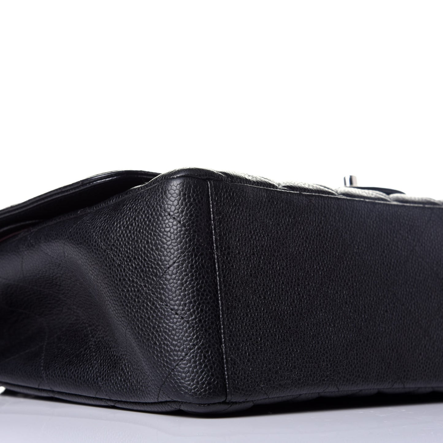 Caviar Quilted Maxi Double Flap Black