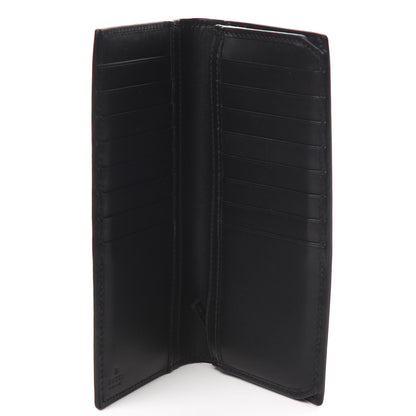 Gucci Calfskin GucciGhost Bi-Fold Long Wallet Black New Acquamarine 5 of 8