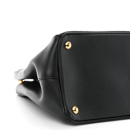 Prada Saffiano Medium Galleria Double Zip Tote Black 12 of 14