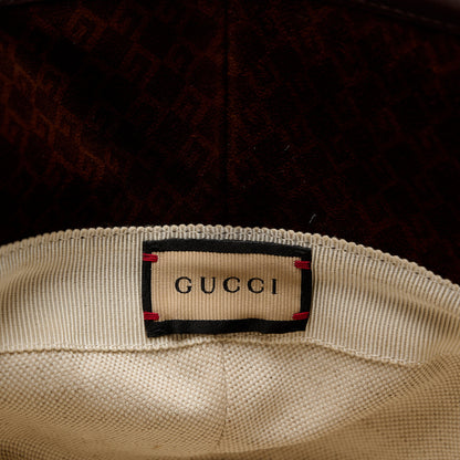 Gucci Suede GG Monogram Bucket Hat L Brown 9 of 11