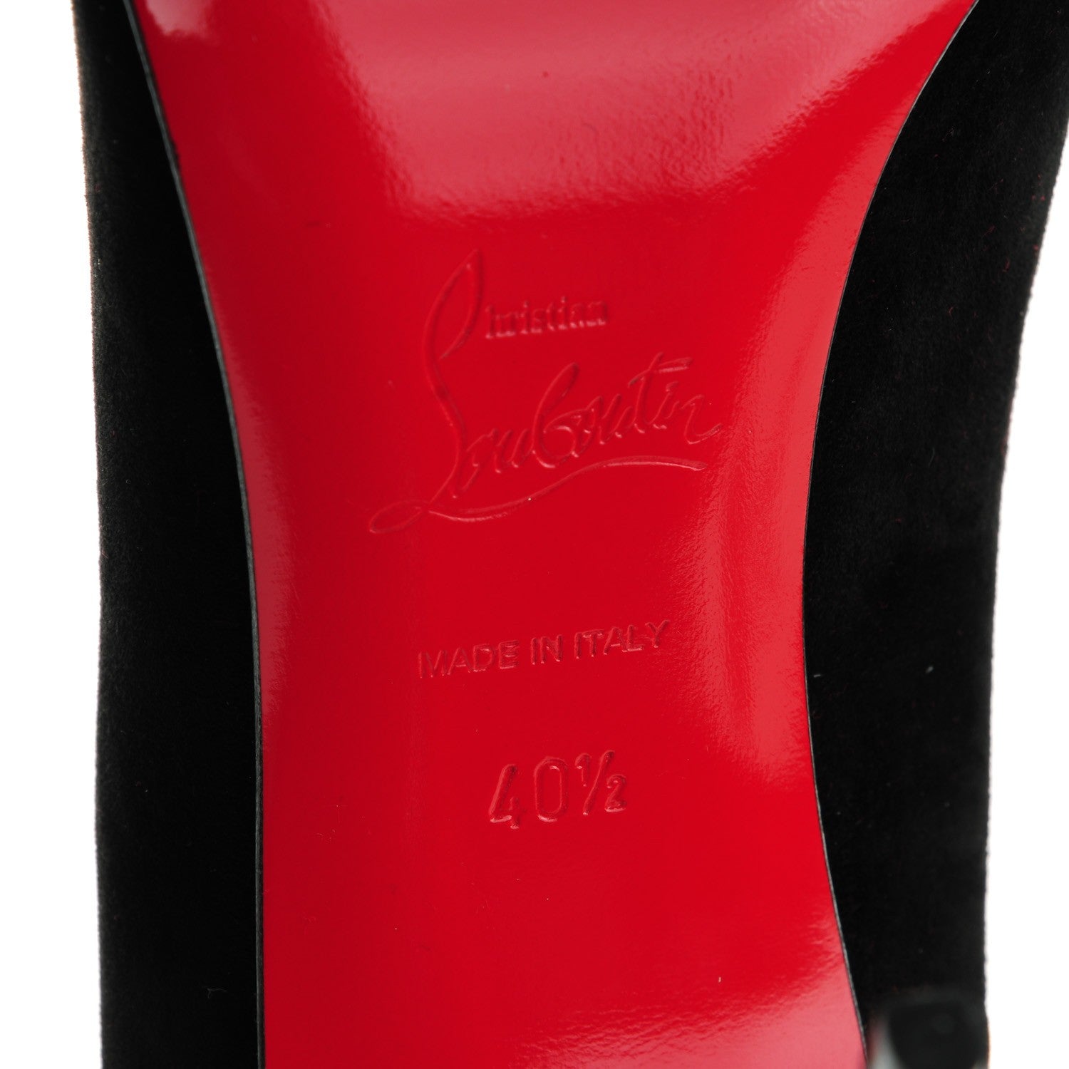 Christian Louboutin Veau Velours Pigalle Follies 100 Pumps 40.5 Black 6 of 8