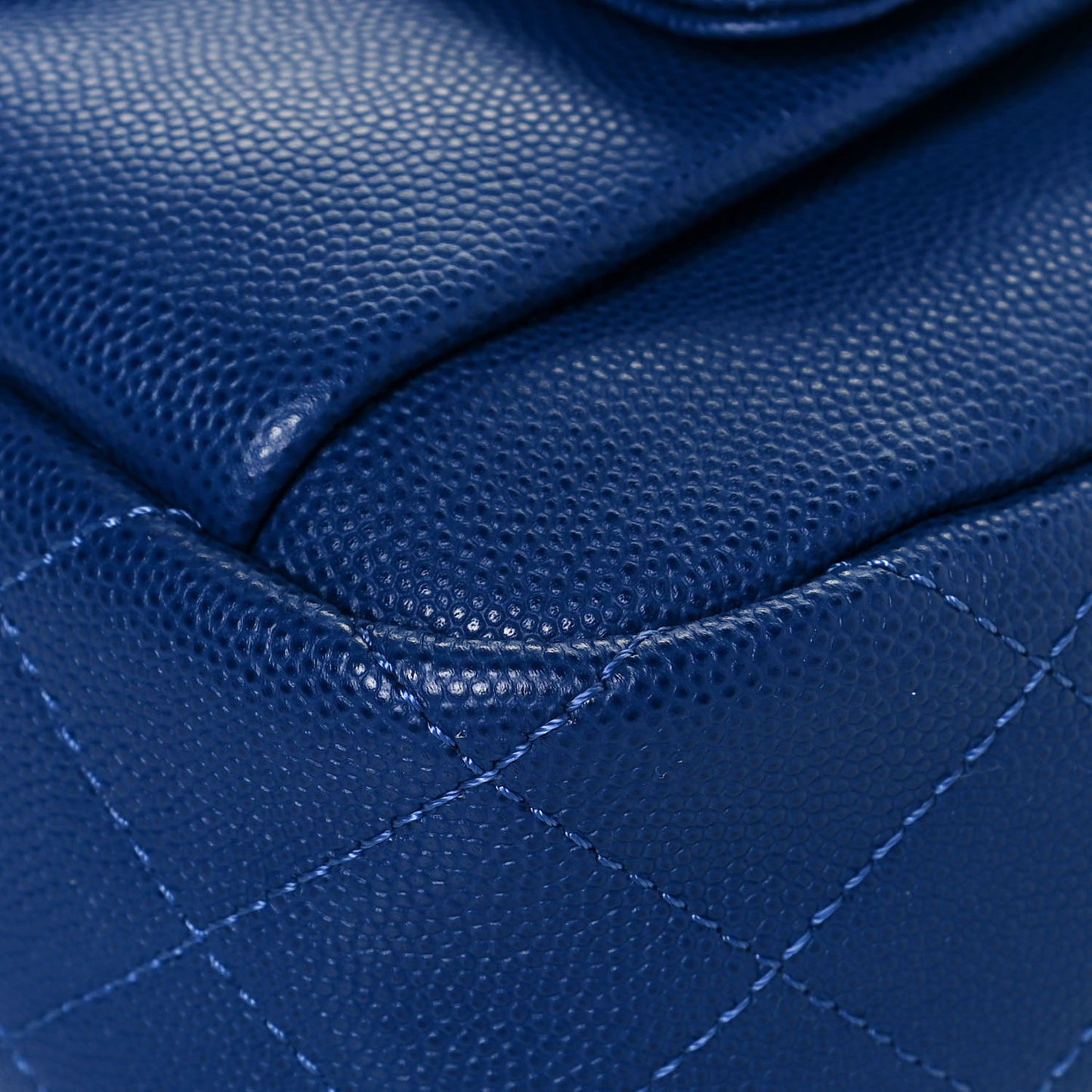 Caviar Quilted CC Day Camera Case Blue