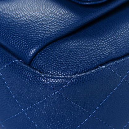 Chanel Caviar Quilted CC Day Camera Case Blue 9 of 12