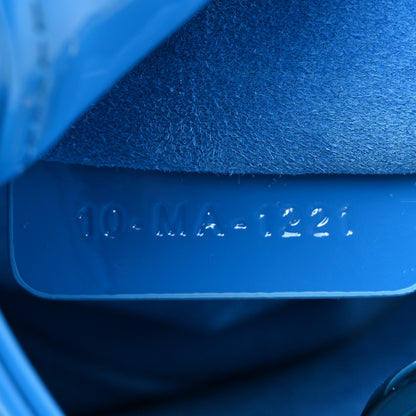 Christian Dior Patent Cannage Mini Lady Dior Blue 7 of 9