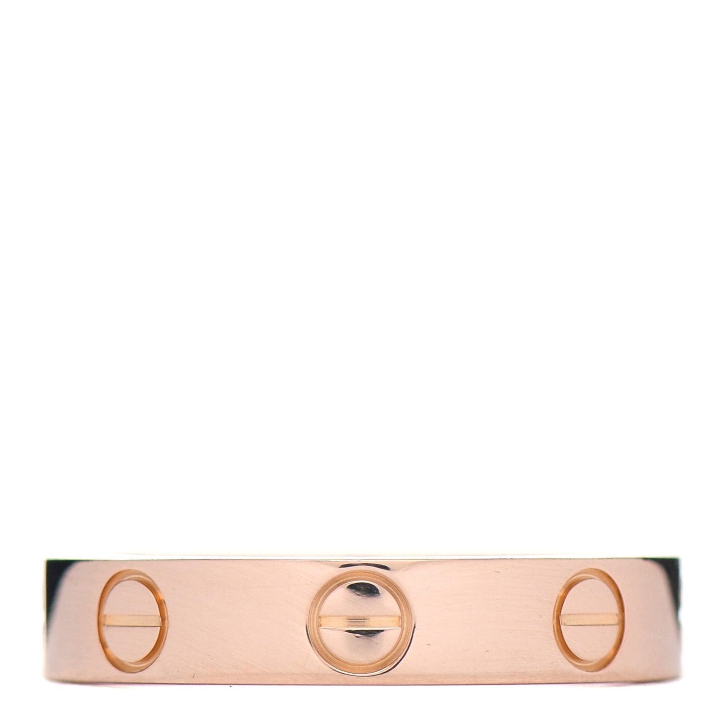18K Pink Gold 3.5mm LOVE Wedding Band Ring 49 4.75