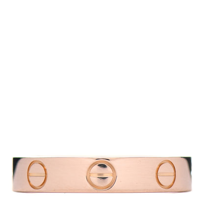 Cartier 18K Pink Gold 3.5mm LOVE Wedding Band Ring 49 4.75 3 of 5