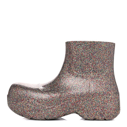 Bottega Veneta Sparkle Rubber Puddle Ankle Boots 39 Multicolor 1 of 8