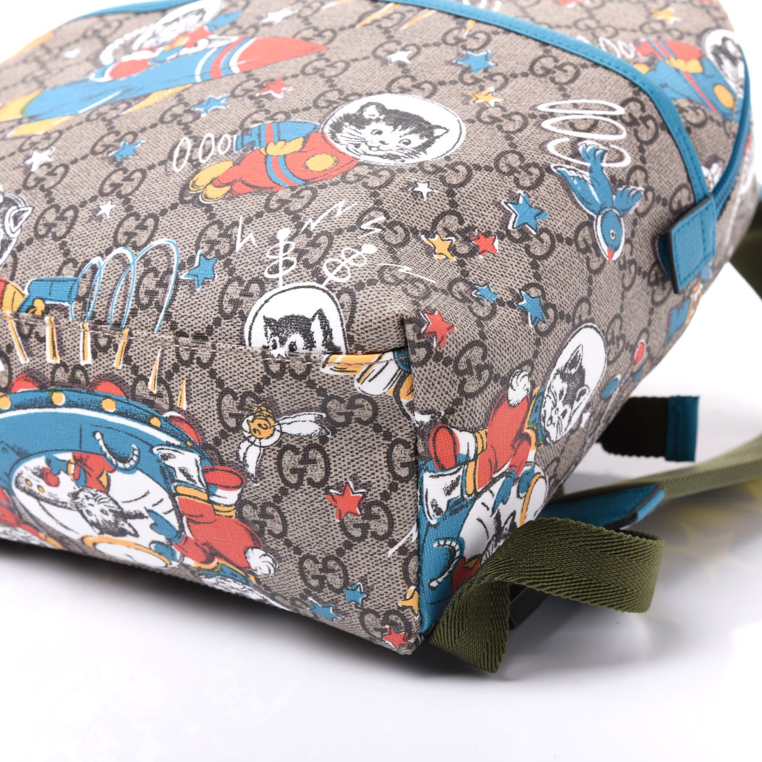 Gucci GG Supreme Monogram Space Cats Childrens Backpack 6 of 8
