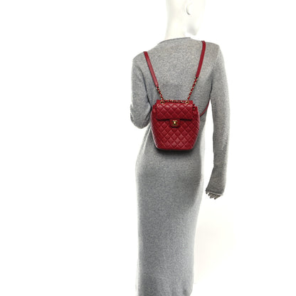 Chanel Lambskin Quilted Mini Urban Spirit Backpack Red 2 of 10