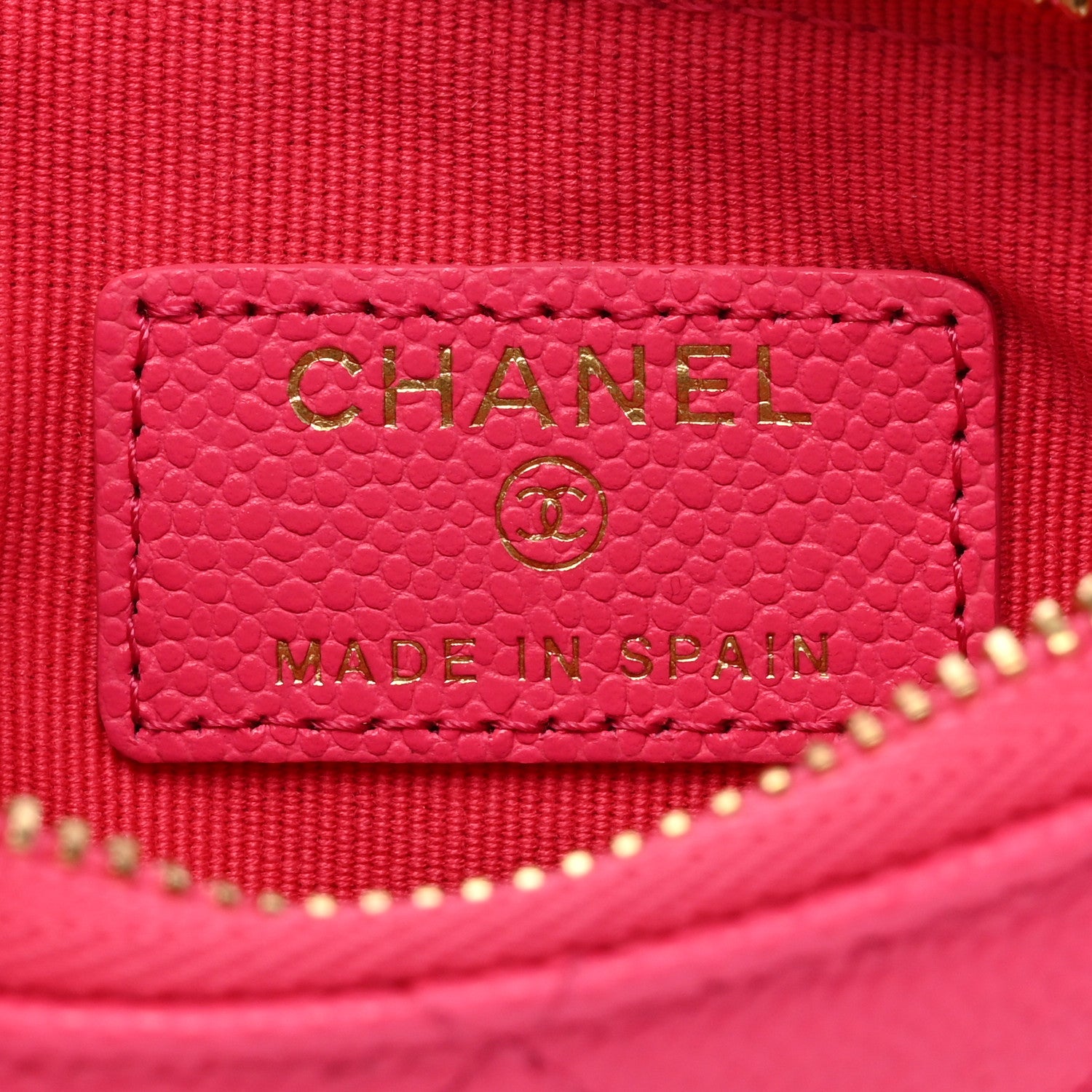 Chanel Caviar Quilted Small Cosmetic Case Pink 6 of 8