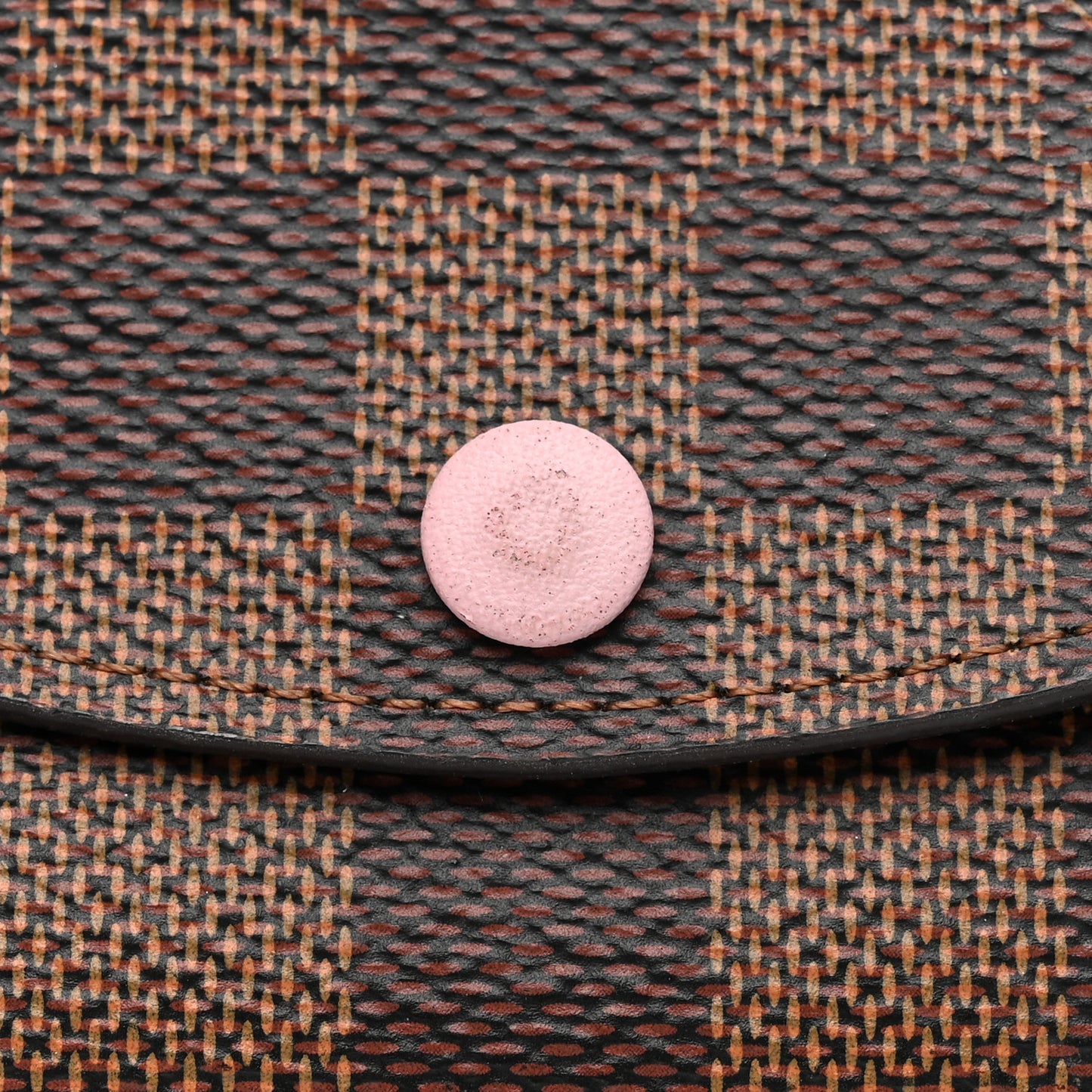 Damier Ebene Rosalie Coin Purse Rose Ballerine