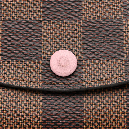 Louis Vuitton Damier Ebene Rosalie Coin Purse Rose Ballerine 9 of 12