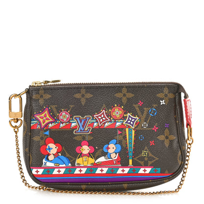 Louis Vuitton Monogram 2020 Christmas Animation Bumper Cars Mini Pochette Accessories Coquelicot 1 of 8