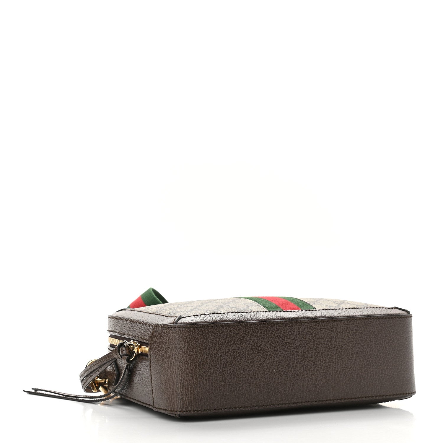 Gucci GG Supreme Monogram Web Small Ophidia Top Handle Shoulder Bag Brown 4 of 9