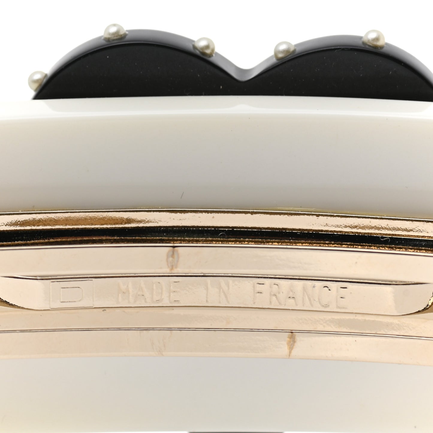 Pearl Resin Coco Barette