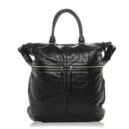 Balenciaga Agneau Mens Classic Hardware Large Square Tote Black 1 of 7