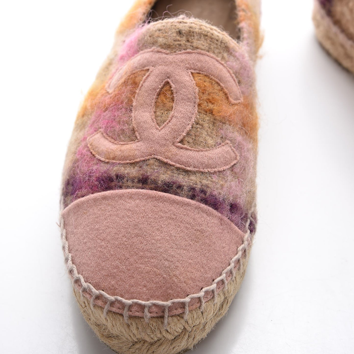 Tweed CC Espadrilles 38 Pink