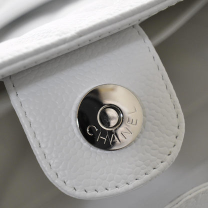 Chanel Caviar Petit Shopping Tote PST White 10 of 10