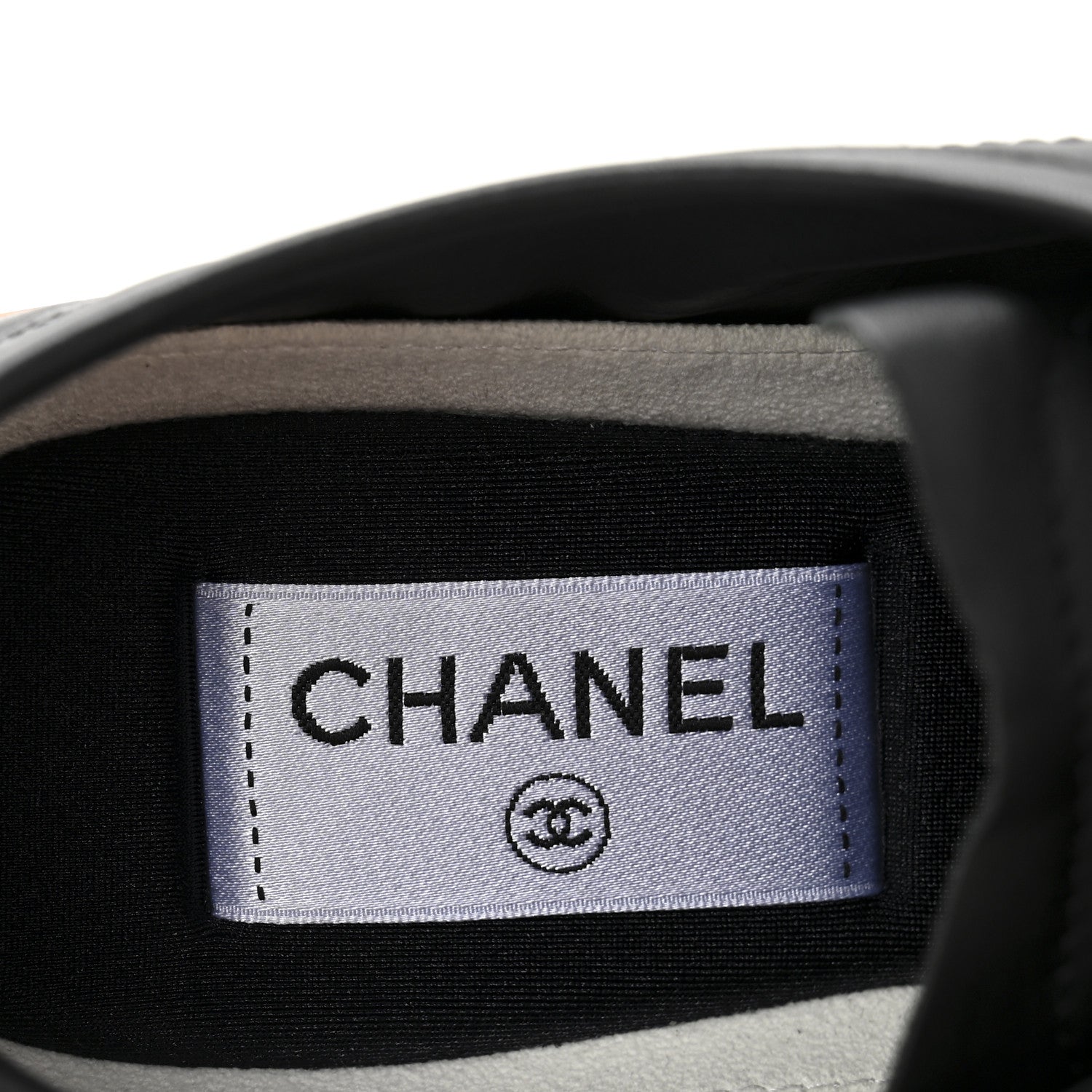 Chanel Calfskin Suede Sneakers 37.5 Black 8 of 10