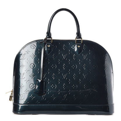 Louis Vuitton Vernis Alma GM Blue Nuit 1 of 9