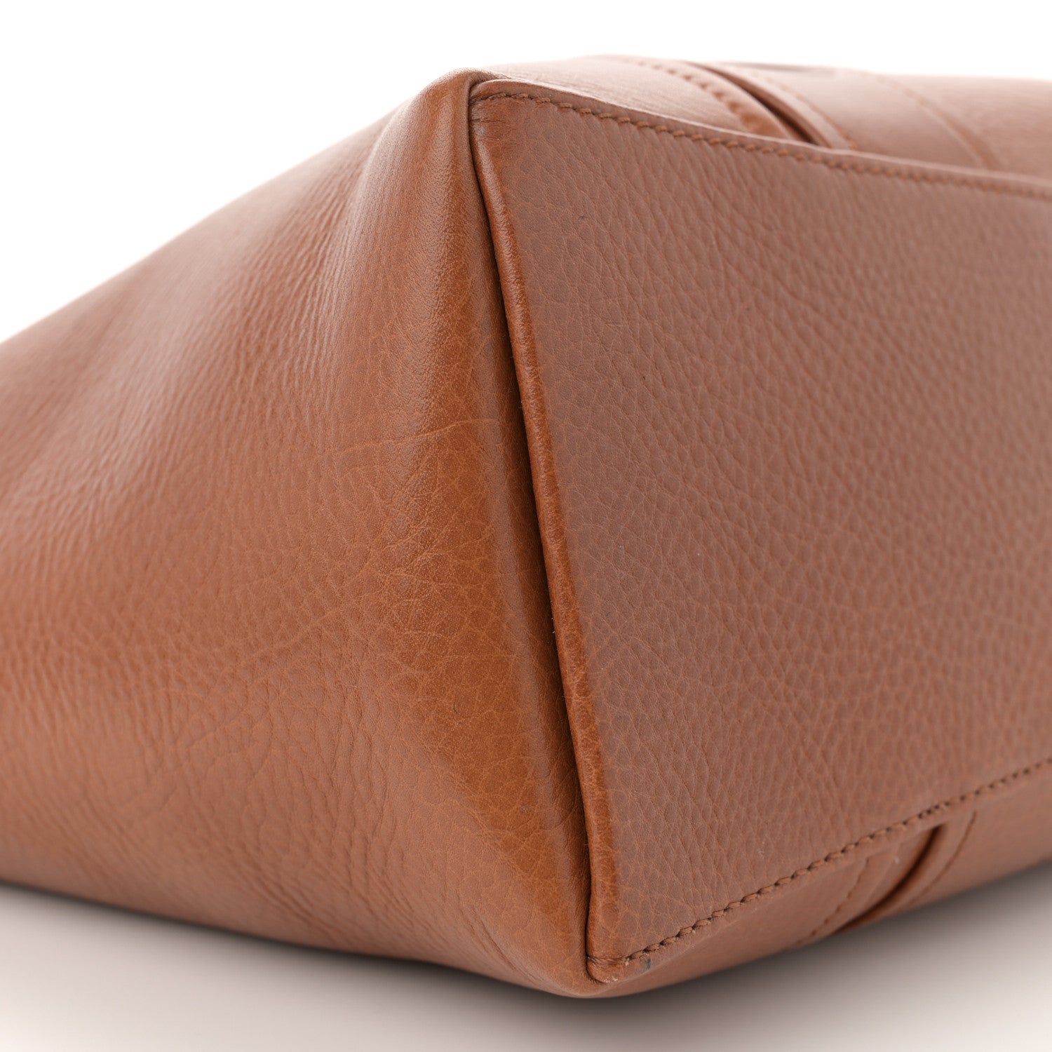 Chloe Shiny Grained Calfskin Medium Woody Tote Tan 9 of 11