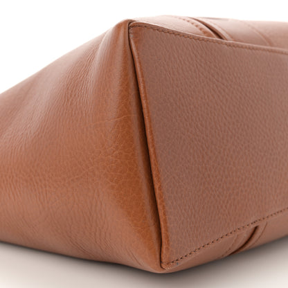 Chloe Shiny Grained Calfskin Medium Woody Tote Tan 9 of 11