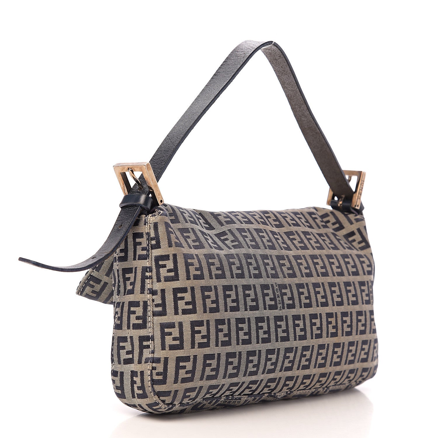 Fendi Zucchino Baguette Navy 2 of 8