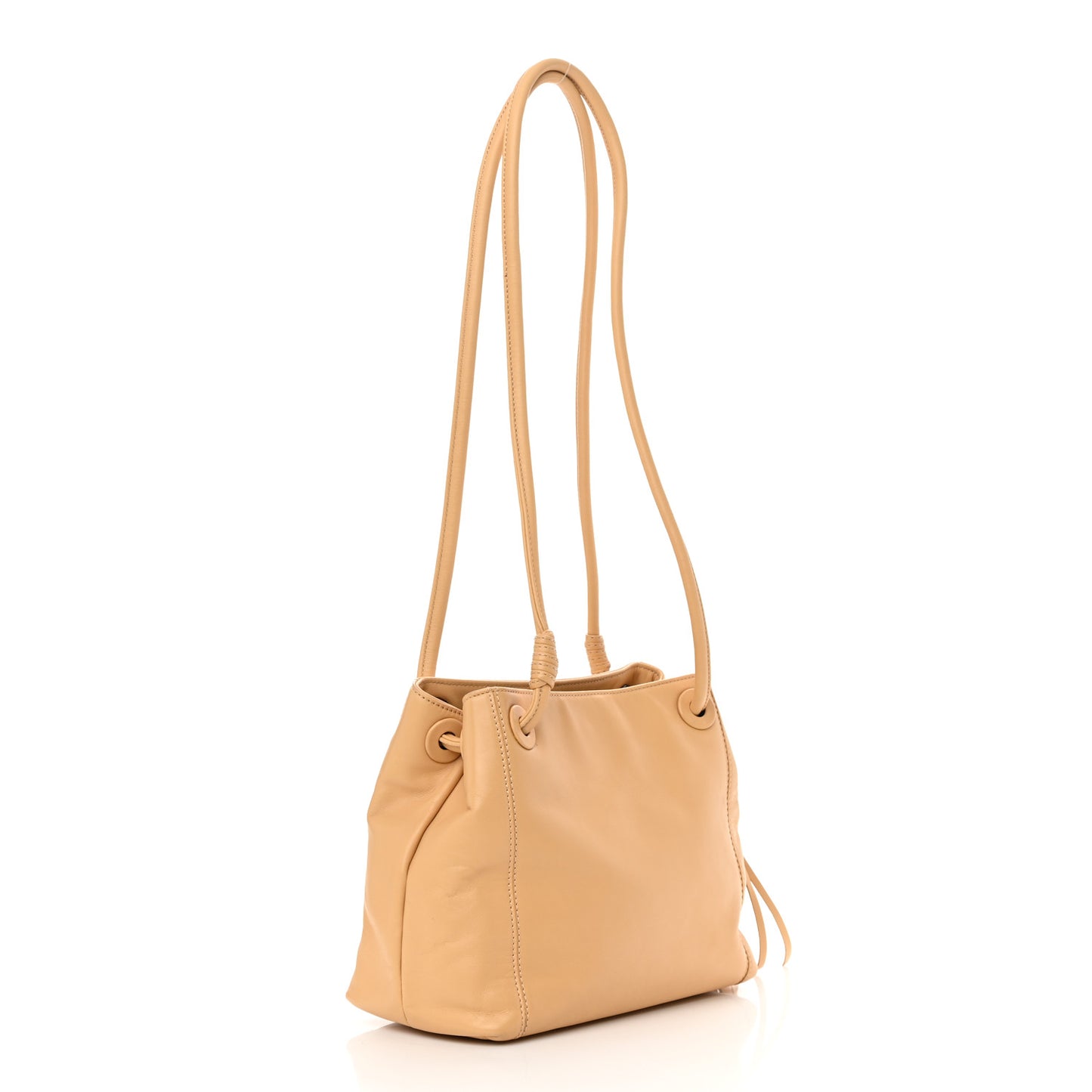 Lambskin CC Tassel Shoulder Bag Beige