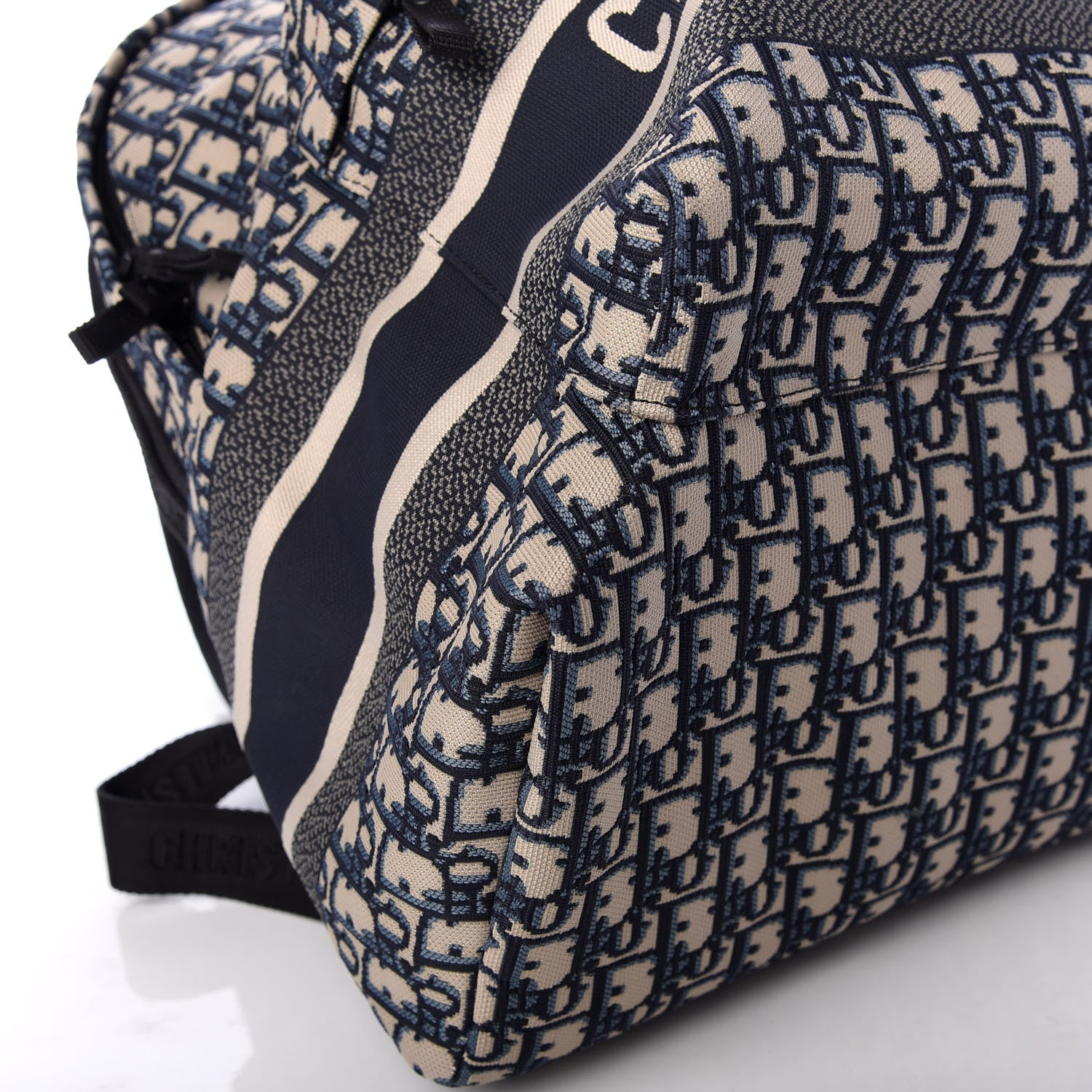 Christian Dior Oblique Diortravel Backpack Blue 7 of 9