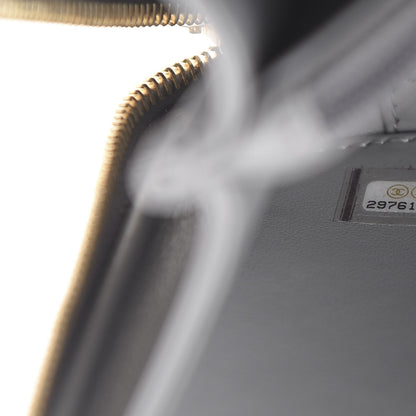 Chanel Caviar Quilted Medium CC Filigree Vanity Case Grey 8 of 9