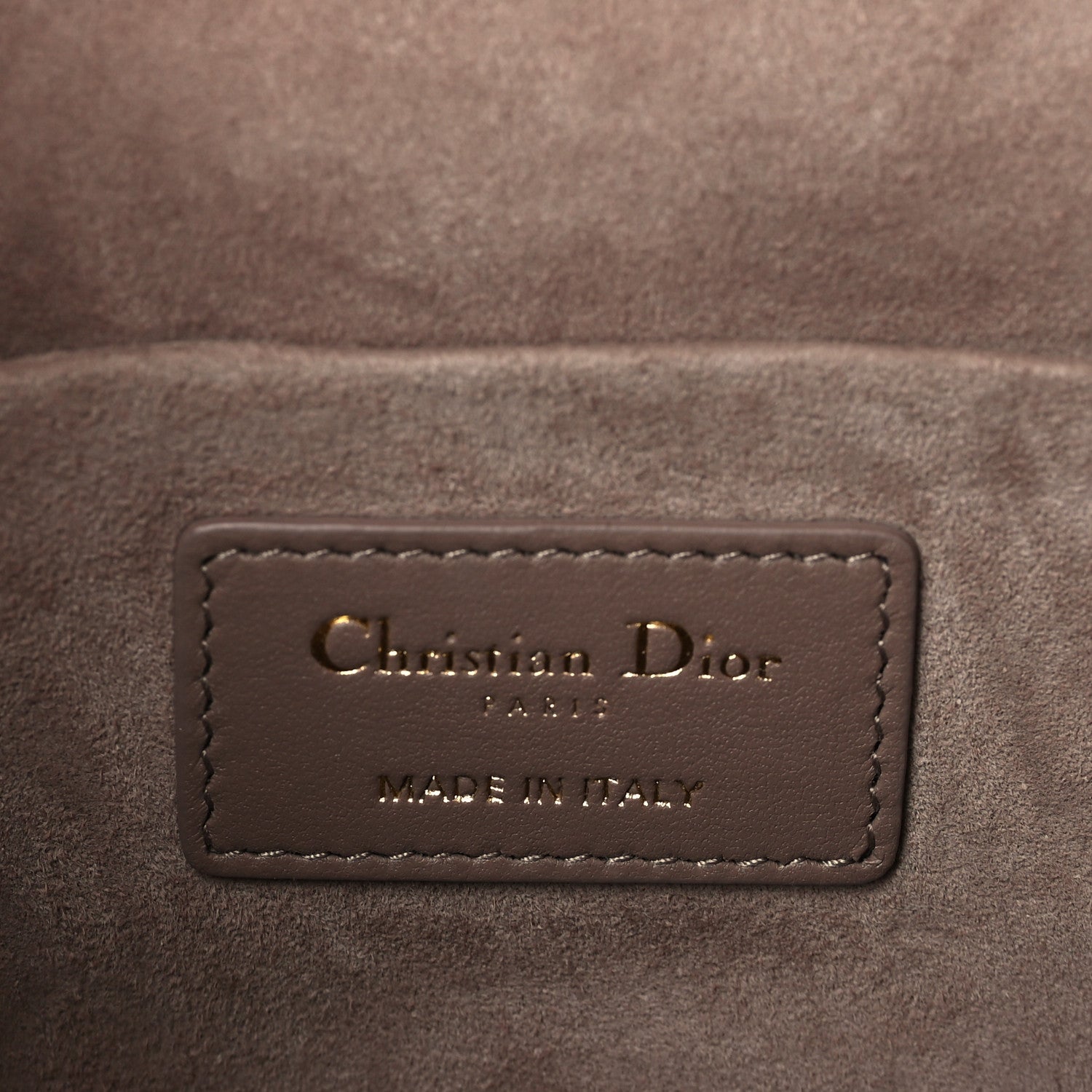 Christian Dior Lambskin Cannage Small Diortravel Vanity Case Warm Taupe 6 of 8