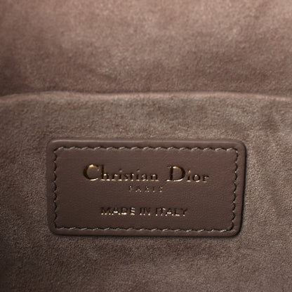 Christian Dior Lambskin Cannage Small Diortravel Vanity Case Warm Taupe 6 of 8