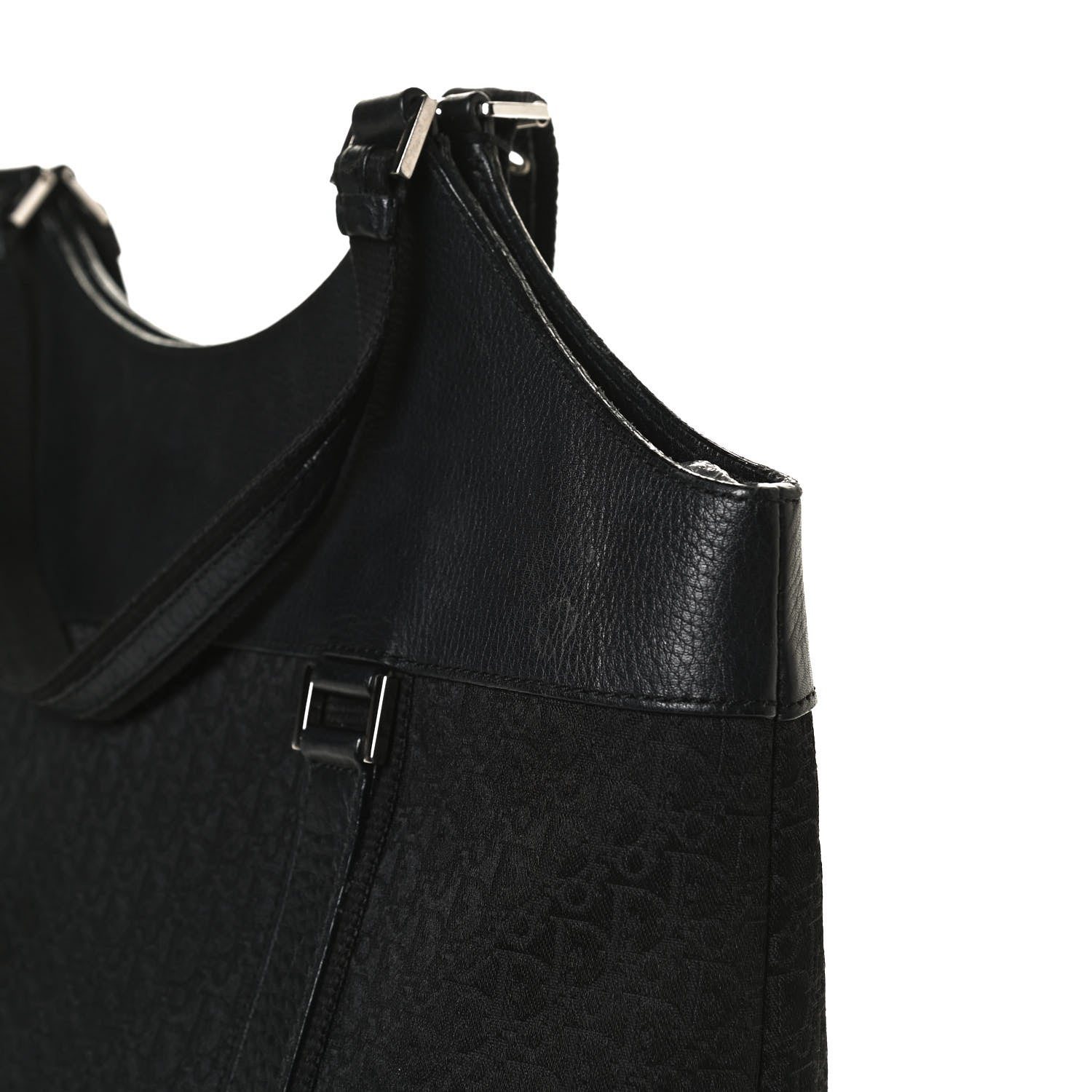 Christian Dior Monogram Vintage Flowers Dome Bag Black 13 of 14