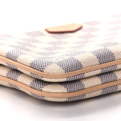 Louis Vuitton Damier Azur Double Zip Pochette 8 of 10